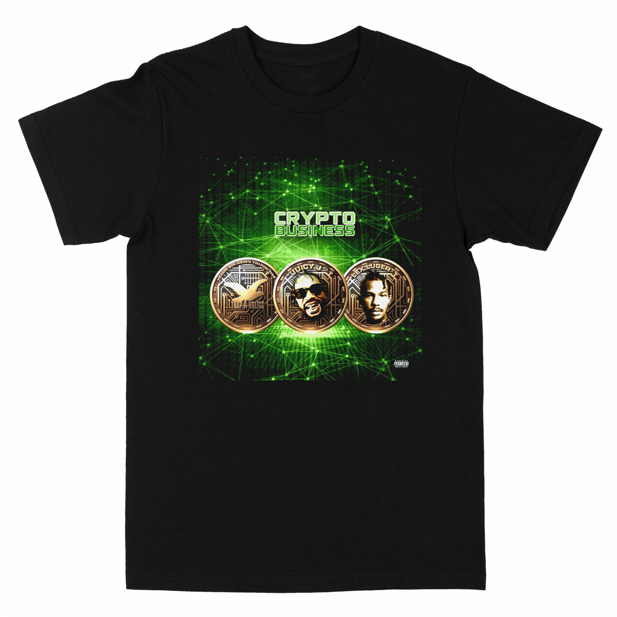 Juicy J Crypto Business "Tee" Black three6mafiamerch