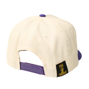 Snapback "Triple Hyp" Cream/Purple Snapback