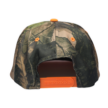 Load image into Gallery viewer, Snapback &quot;Three 6 Mafia Orange Logo&quot; Tree Camo
