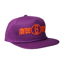 Load image into Gallery viewer, Snapback "Three 6 Mafia" Purple&amp;Orange Logo