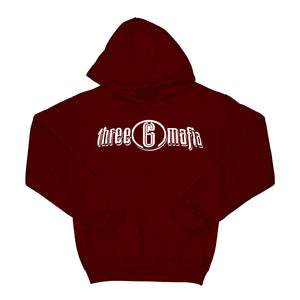 Three 6 Mafia Logo "Hoodie" Burgundy